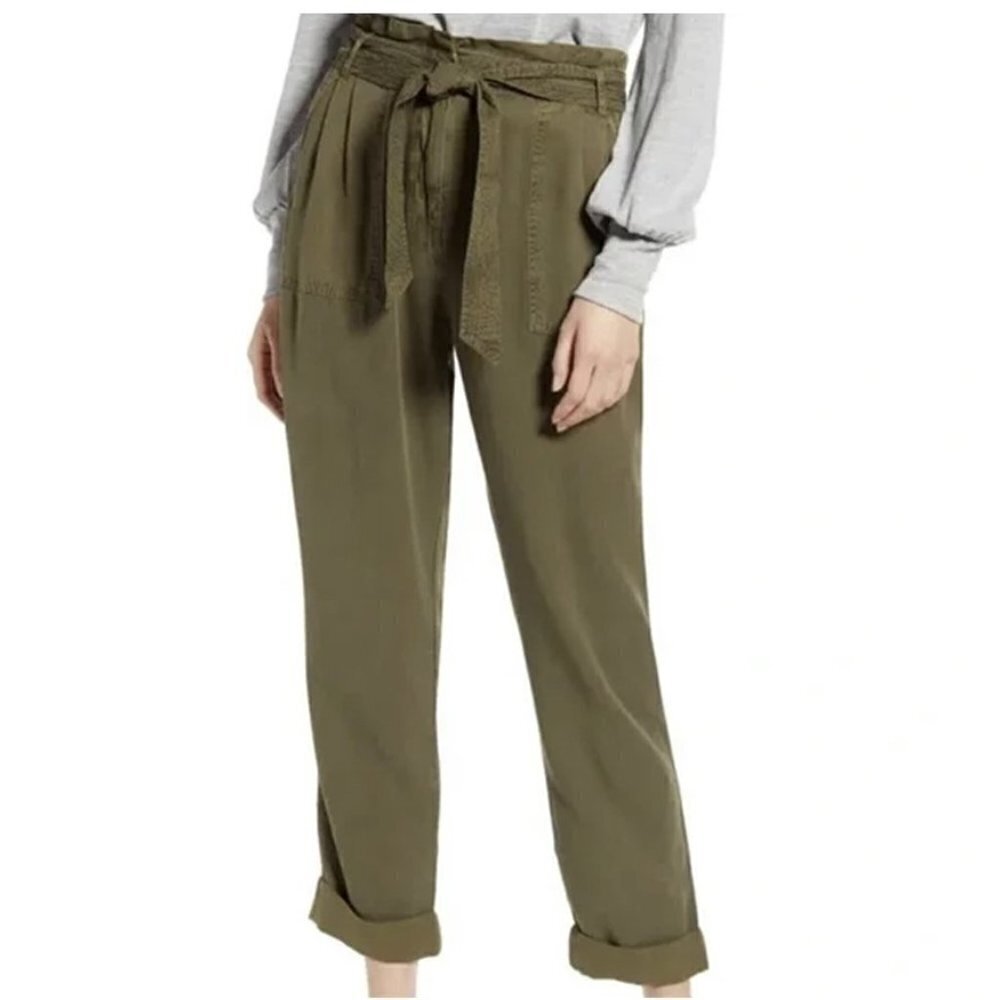 Treasure & Bond High Waist Belted Waist Trousers